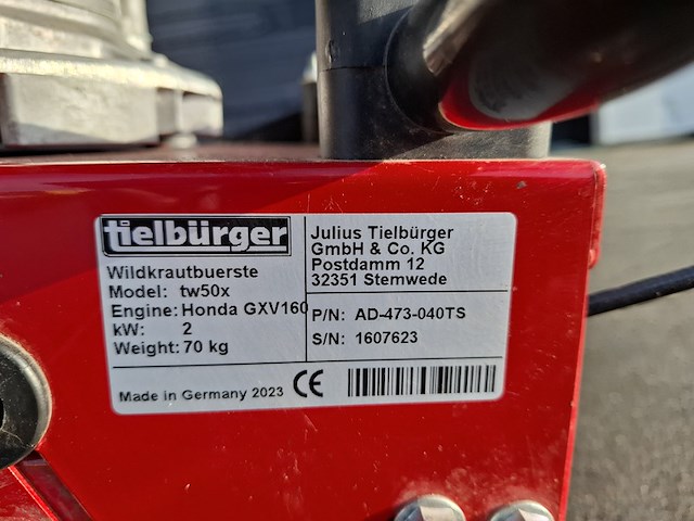 Borstelmachine, tielburger, tw50x, 2023 - afbeelding 8 van  12