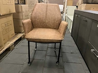 Bortello verrijdbare eetkamerstoel (6x) - afbeelding 1 van  5