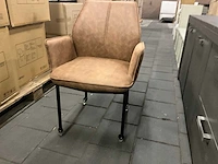 Bortello verrijdbare eetkamerstoel (6x) - afbeelding 2 van  5