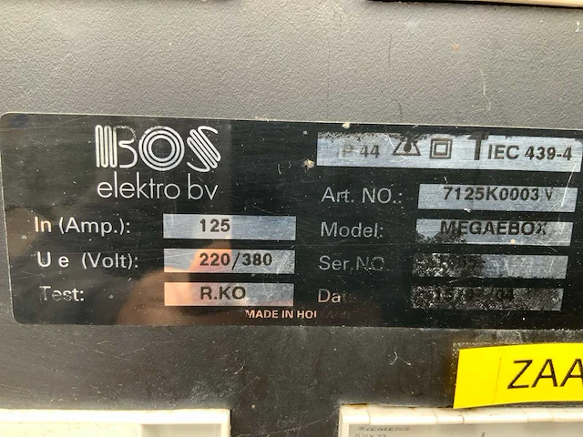 Bos 125a stroomverdeelkast - afbeelding 7 van  7