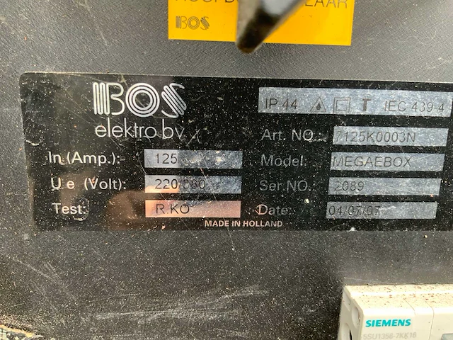 Bos 125a stroomverdeelkast - afbeelding 7 van  7