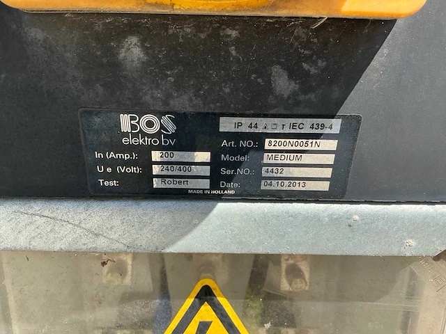 Bos electro 200 ampère bouwaansluitkast - afbeelding 7 van  7