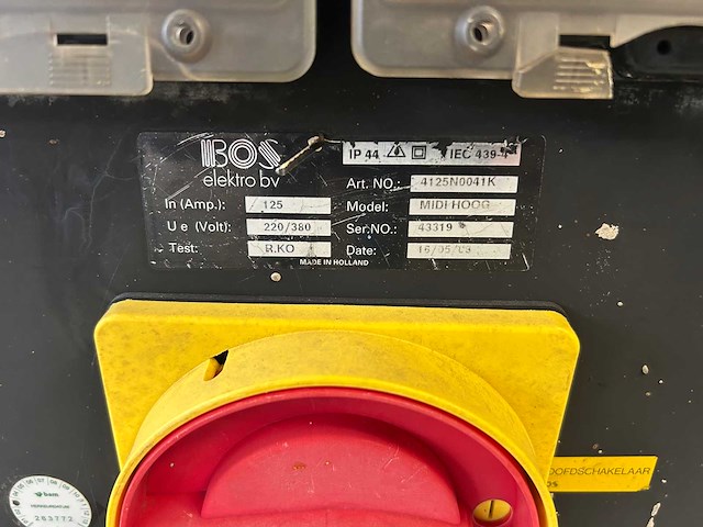 Bos midi hoog stroomverdeelkast 125a - afbeelding 3 van  7
