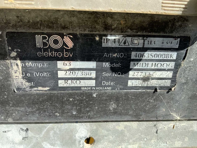 Bos midi hoog stroomverdeelkast - afbeelding 5 van  5