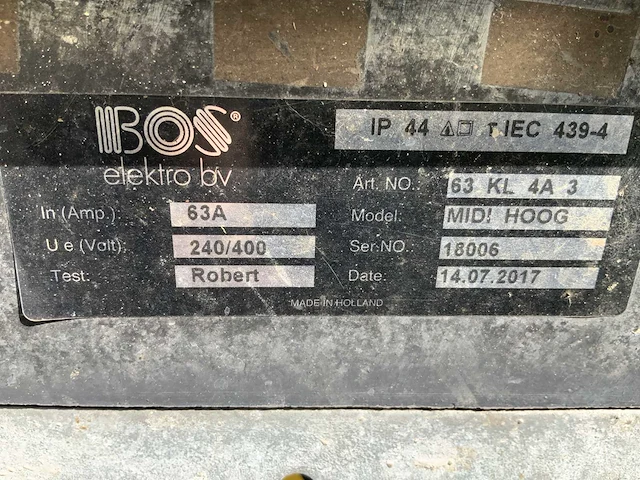 Bos midi hoog stroomverdeelkast - afbeelding 5 van  5