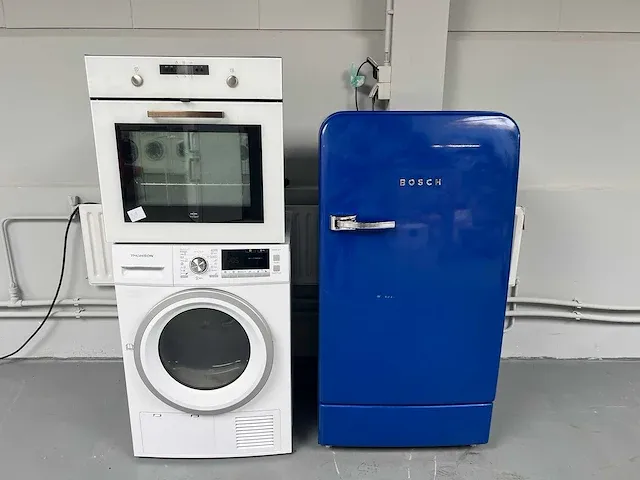 Bosch - amerikaans koelkast + thomson droger + whirlpool inbouw oven - afbeelding 1 van  15