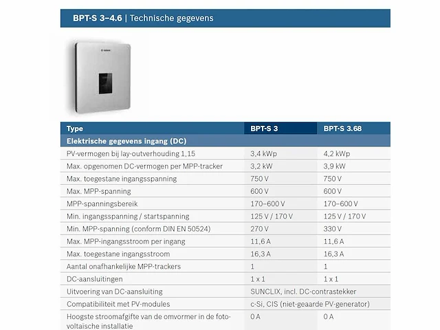 Bosch - bpt-s 3.68 - omvormer - afbeelding 6 van  6