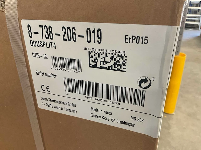 Bosch - compress hybride - odu split 4 / 3400i aws 6l - lucht-water warmtepomp set - afbeelding 5 van  6