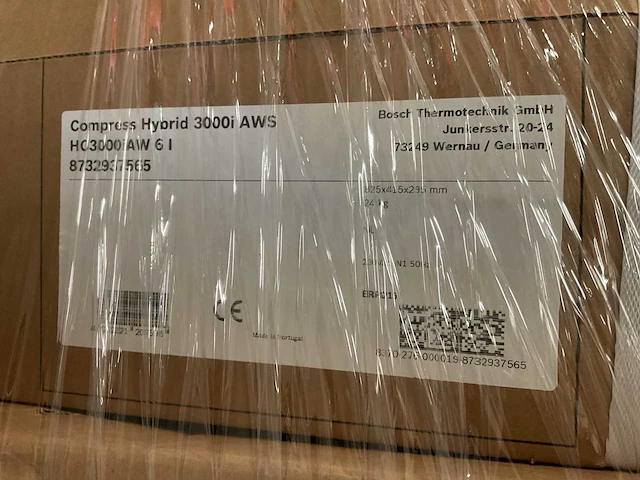 Bosch - compress hybride - odu split 4 / 3400i aws 6l - lucht-water warmtepomp set - afbeelding 6 van  6