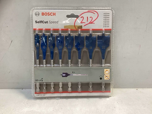 Bosch - speedborenset - selfcut - 8-delig - afbeelding 1 van  4
