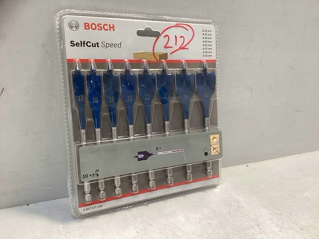 Bosch - speedborenset - selfcut - 8-delig - afbeelding 2 van  4