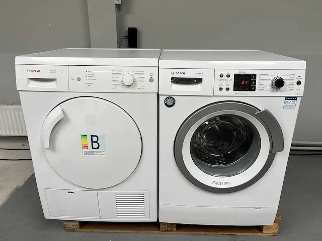 Bosch - wasmachine + bosch droger - afbeelding 1 van  12