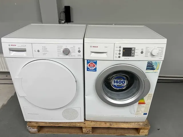 Bosch - wasmachine + bosch droger - afbeelding 3 van  10