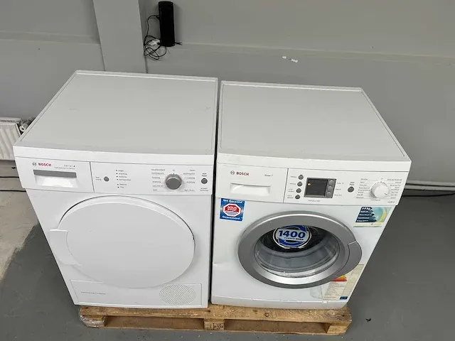 Bosch - wasmachine + bosch droger - afbeelding 4 van  10