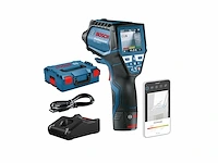 Bosch 12v system infraroodthermometer gis 1000 c (1 accu 12v + oplader met appfunctie temperatuurbereik: -40c tot 1000c in l-boxx - afbeelding 3 van  4