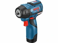 Bosch accu-slagmoersleutel gds 12v-115 met 2 x 3,0 ah li-ion accu l-boxx - afbeelding 1 van  4