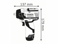Bosch accu-slagmoersleutel gds 12v-115 met 2 x 3,0 ah li-ion accu l-boxx - afbeelding 2 van  4