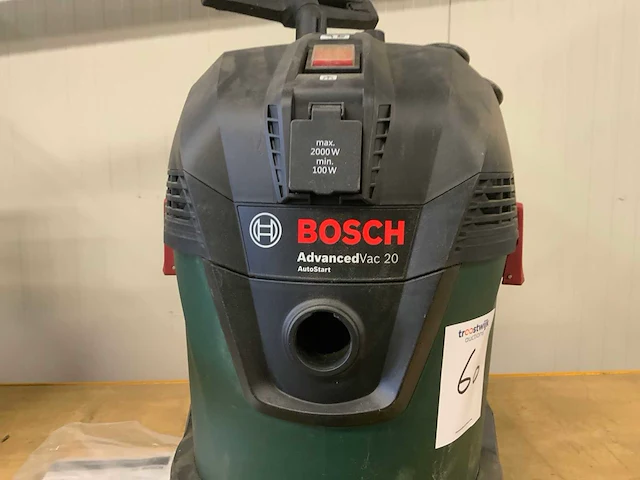 Bosch advancedvac 20 industriële stofzuiger - afbeelding 2 van  4
