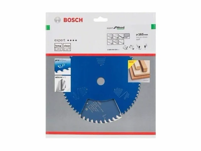 Bosch cirkelzaagblad expert for wood 165 x 20 x 2,6 mm 48 - afbeelding 2 van  3