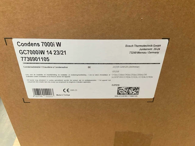 Bosch condens 7000i w gaswand ketel - afbeelding 3 van  3