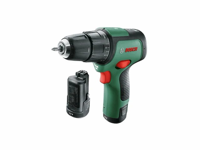 Bosch easyimpact 12 accu-slagboormachine met twee snelheden: 2x accu oplader - afbeelding 1 van  3