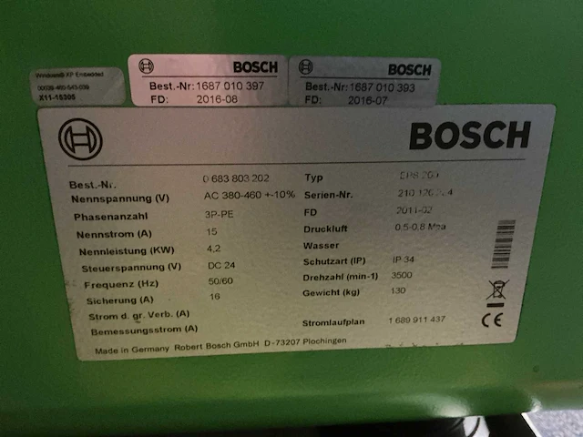 Bosch eps200 testbank voor dieselverstuivers - afbeelding 5 van  19