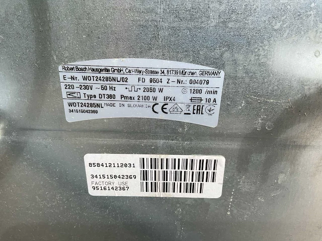 Bosch exclusiv serie 4 wasmachine bovenlader - afbeelding 4 van  4