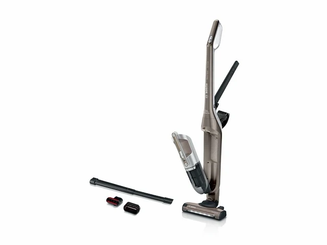 Bosch flexxo gen2 serie 4 2-in-1 snoerloze en zakloze steelstofzuiger met handstofzuiger 23 v cinnamon brown metallic - afbeelding 1 van  3