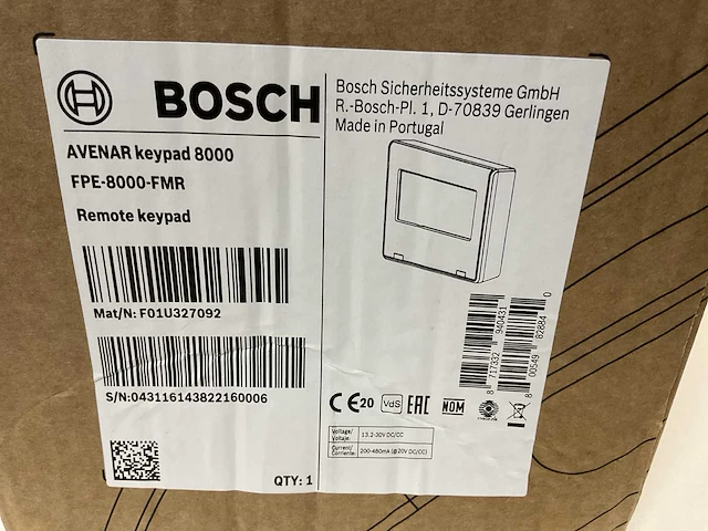 Bosch fpe-8000-fmr bedienpaneel - afbeelding 4 van  4