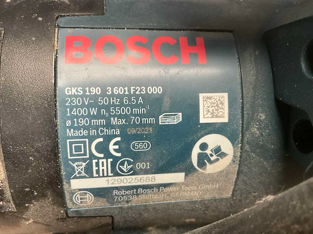 Bosch gks190 cirkelzaagmachine - afbeelding 5 van  5