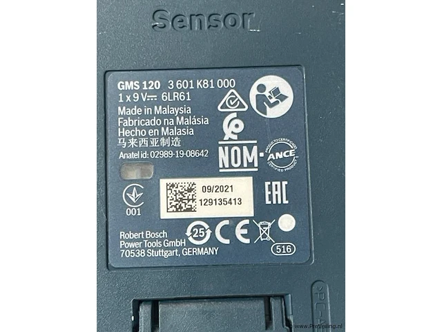 Bosch gms 120 sensor 3601 k81 000 - afbeelding 2 van  2