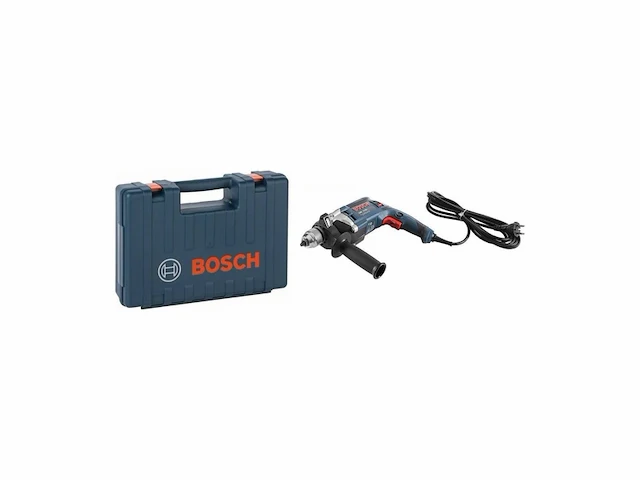 Bosch gsb 16 re klopboormachine incl. snelspanboorhouder 13 mm diepteaanslag 210 mm extra handgreep in opbergkoffer - afbeelding 2 van  4