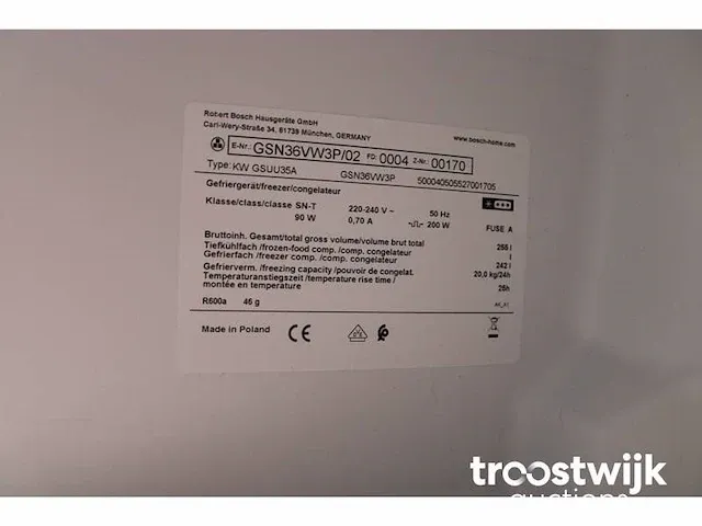 Bosch gsn36vw3p/02 vriezer - afbeelding 5 van  5