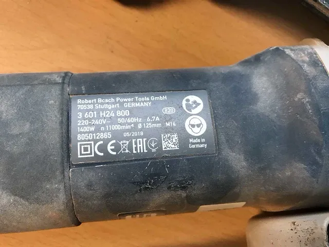 Bosch gws 1400 haakse slijpmachine - afbeelding 4 van  5