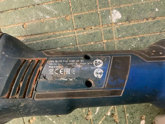 Bosch gws 18-125 v-li haakse slijpmachine - afbeelding 3 van  3