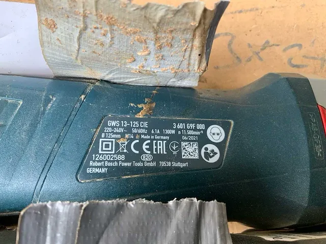 Bosch gws13-125cie haakse slijpmachine - afbeelding 3 van  3