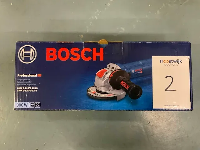 Bosch gwx 9-125s haakse slijpmachine - afbeelding 2 van  3