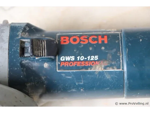 Bosch haakse slijper, elektrisch type gws 10-125 professional - afbeelding 4 van  4