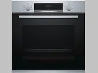 Bosch hba573bs1 oven. inhoud 71 liter. breedte 59,4 cm. hoogte 59,5 cm. verwarmingswijze hete lucht. - afbeelding 1 van  3