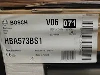 Bosch hba573bs1 oven. inhoud 71 liter. breedte 59,4 cm. hoogte 59,5 cm. verwarmingswijze hete lucht. - afbeelding 3 van  3
