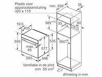 Bosch hmg6764s1 combi-oven. met zelfreinigingsfunctie e magnetron functie. breedte 595 mm. hoogte 595 mm. d... - afbeelding 4 van  4