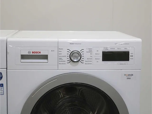 Bosch homeprofessional wasmachine & bosch homeprofessional selfcleaning condenser a++ droger - afbeelding 6 van  8
