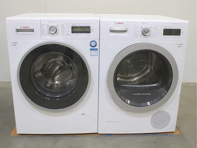 Bosch homeprofessional wasmachine & bosch homeprofessional selfcleaning condenser droger - afbeelding 1 van  8