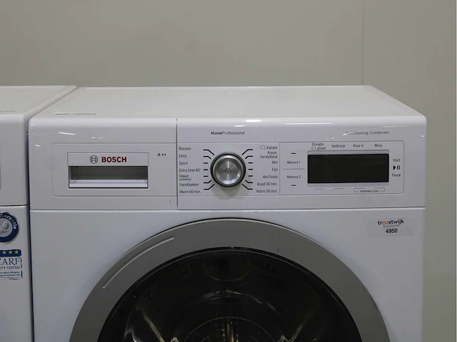 Bosch homeprofessional wasmachine & bosch homeprofessional selfcleaning condenser wasdroger - afbeelding 6 van  8
