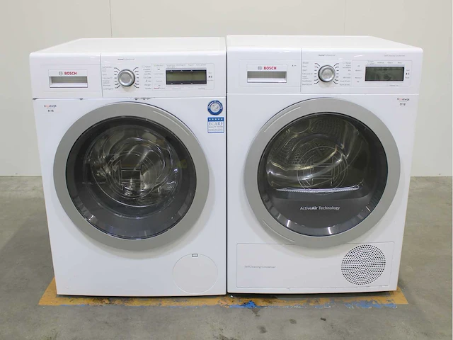 Bosch homeprofessional wasmachine & bosch homeprofessional selfcleaning condenser wasdroger - afbeelding 1 van  8
