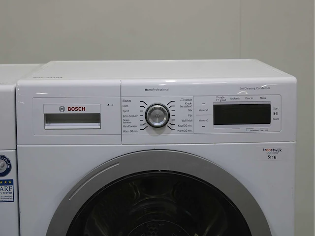 Bosch homeprofessional wasmachine & bosch homeprofessional selfcleaning condenser wasdroger - afbeelding 6 van  8