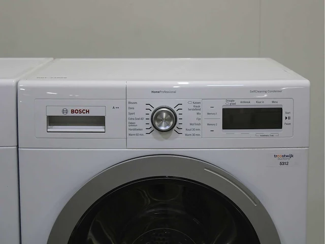 Bosch homeprofessional wasmachine & bosch homeprofessional selfcleaning condenser wasdroger - afbeelding 6 van  8