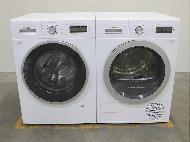 Bosch homeprofessional wasmachine & bosch homeprofessional selfcleaning condenser wasdroger - afbeelding 1 van  8