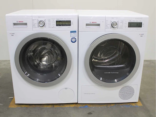 Bosch homeprofessional wasmachine & bosch homeprofessional selfcleaning condenser wasdroger - afbeelding 1 van  8