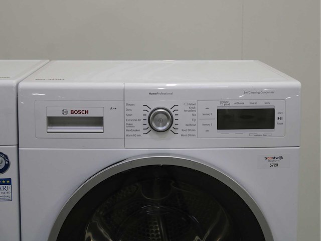 Bosch homeprofessional wasmachine & bosch homeprofessional selfcleaning condenser wasdroger - afbeelding 6 van  8